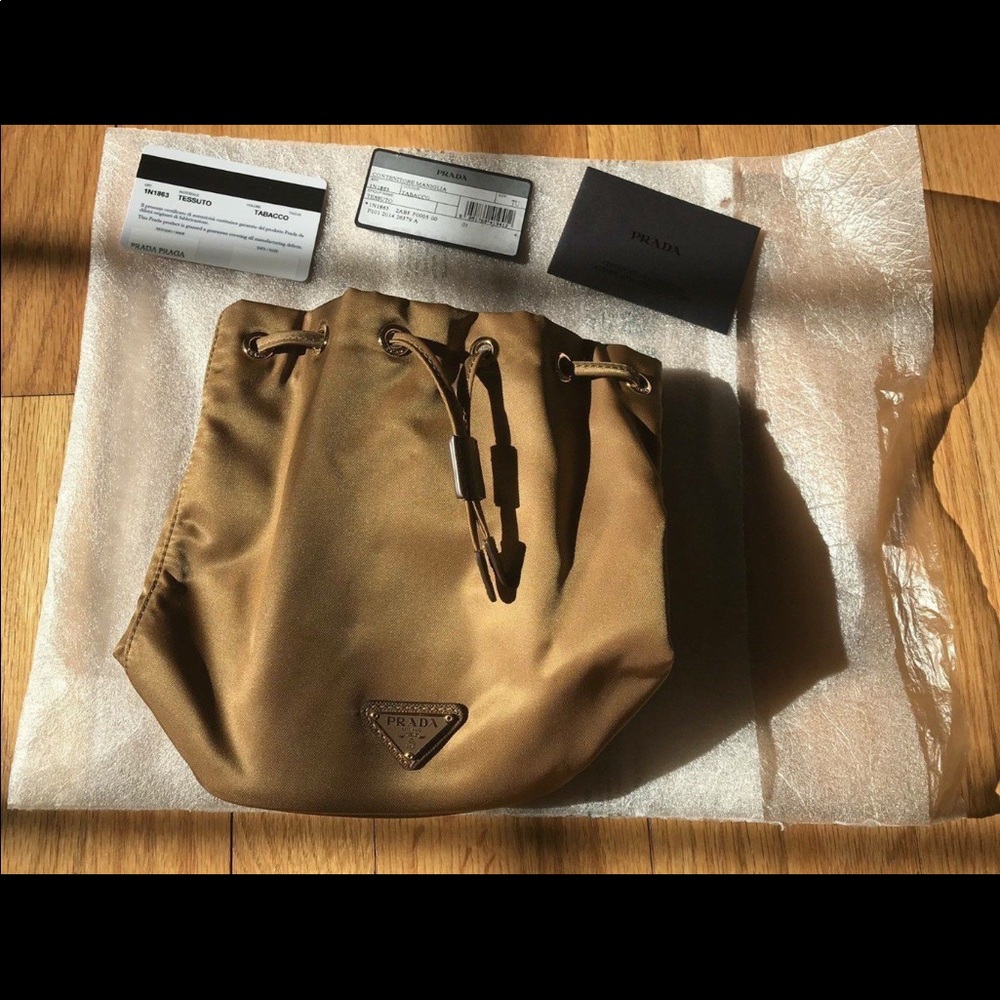 Authentic Prada bucket nylon bag